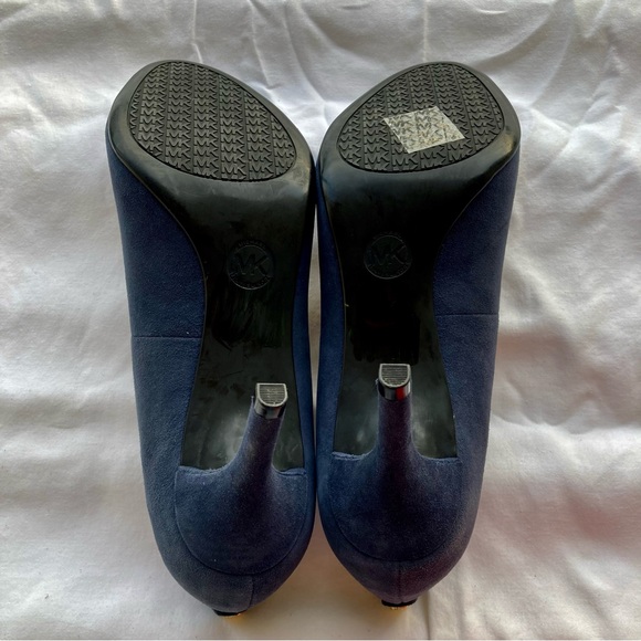 Navy Suede Michael Kors Pump SIZE: 8,5-9 - Picture 4 of 8